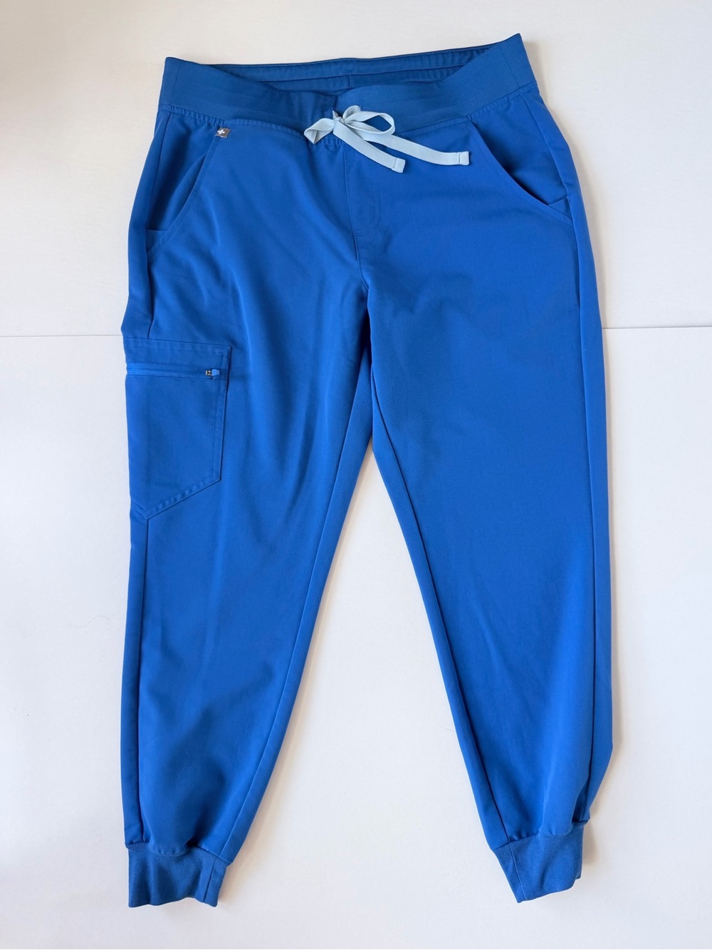 FIGS Zamora Jogger Scrubs Pant Medium Petite Royal Blue